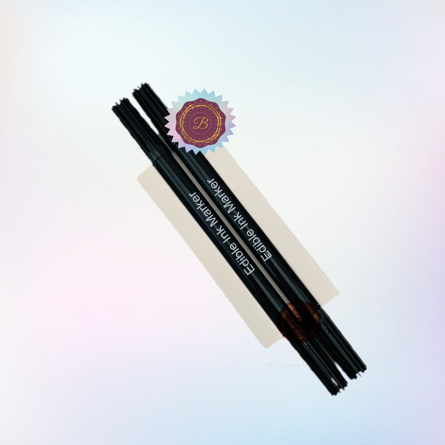 Black edible markers, double-sided food-safe pen for decorating cakes, cookies, and more, 100% food-safe, popular in the USA and Europe