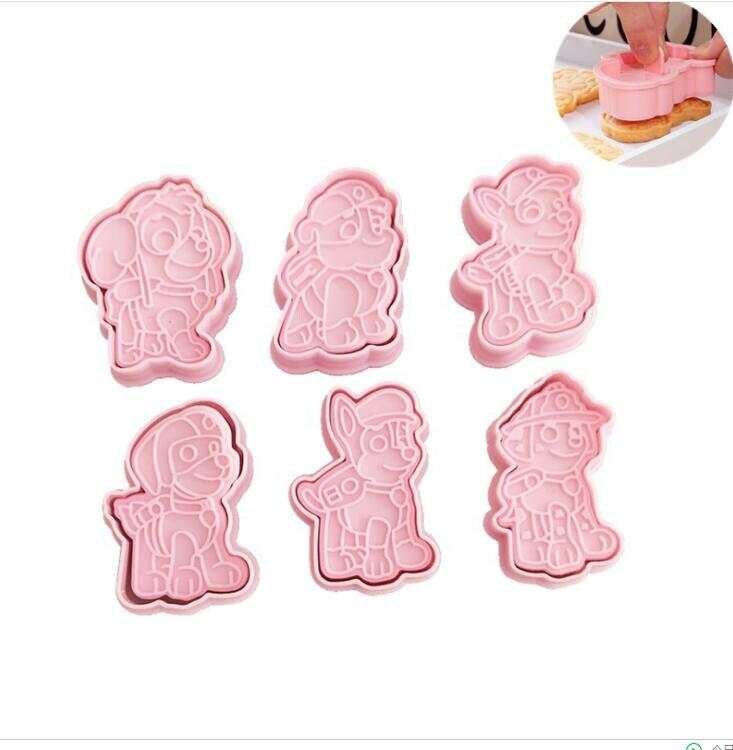 PAW PATROL cookie cutter and stamp set, fun baking tool for kids, perfect Christmas gift, popular in the USA and Europe