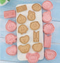 BT21 cookie cutter set with 10 K-pop designs including Chimmy, Cooky, Shooky, Mang, Koya, Van, Tata, and RJ, perfect gift set, popular in the USA and Europe