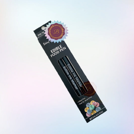 Black edible markers, double-sided food-safe pen for decorating cakes, cookies, and more, 100% food-safe, popular in the USA and Europe