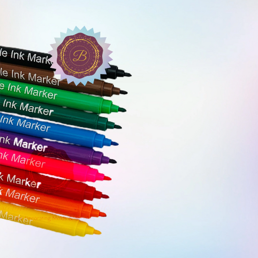 Edible color markers with double-sided tips, 10-pack food decorating pens, 100% food safe, ideal for decorating cakes, cookies, and more, popular in the USA and Europe.