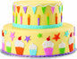 Happy Birthday fondant and gum paste silicone mold, essential cake decorating tool for kids' parties, cupcakes, and candle making, popular in the USA and Europe.