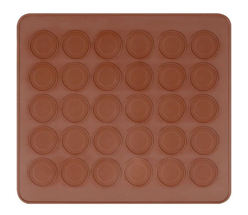 Macaron silicone baking mat with 30 circles, heat-resistant and microwave oven safe, perfect for baking macarons, popular in the USA and Europe