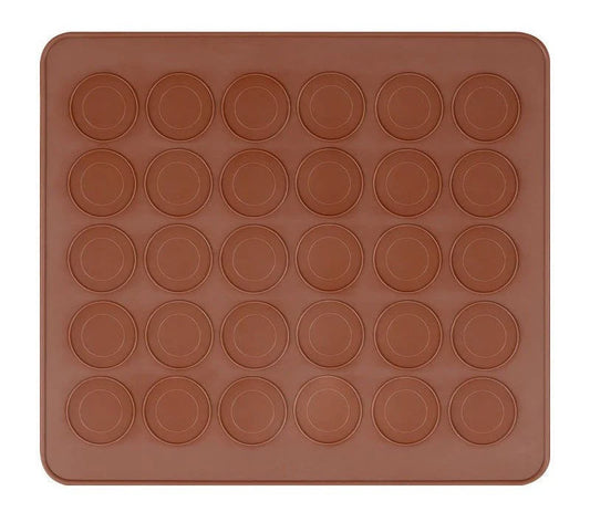 Macaron silicone baking mat with 30 circles, heat-resistant and microwave oven safe, perfect for baking macarons, popular in the USA and Europe