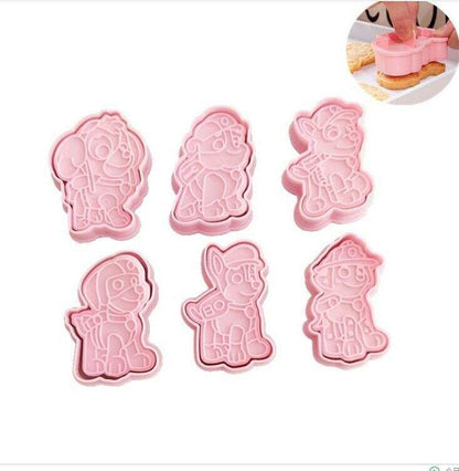 PAW PATROL cookie cutter and stamp set, fun baking tool for kids, perfect Christmas gift, popular in the USA and Europe