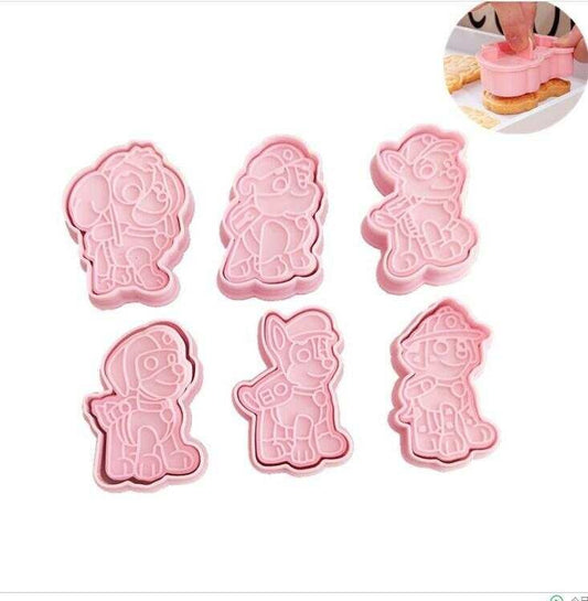 PAW PATROL cookie cutter and stamp set, fun baking tool for kids, perfect Christmas gift, popular in the USA and Europe
